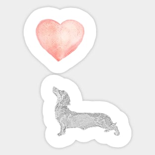 Dashshund Dog Sticker